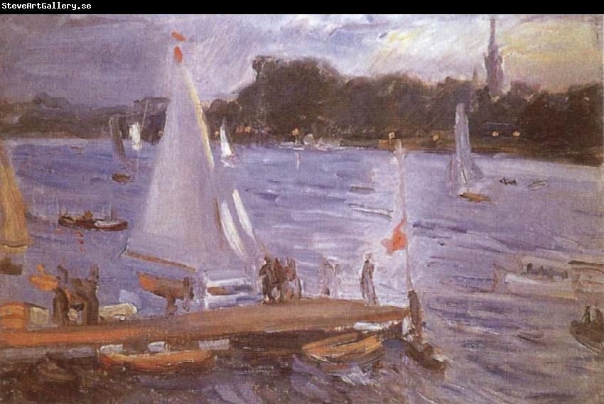 Max Slevogt The Alster at Hamburg